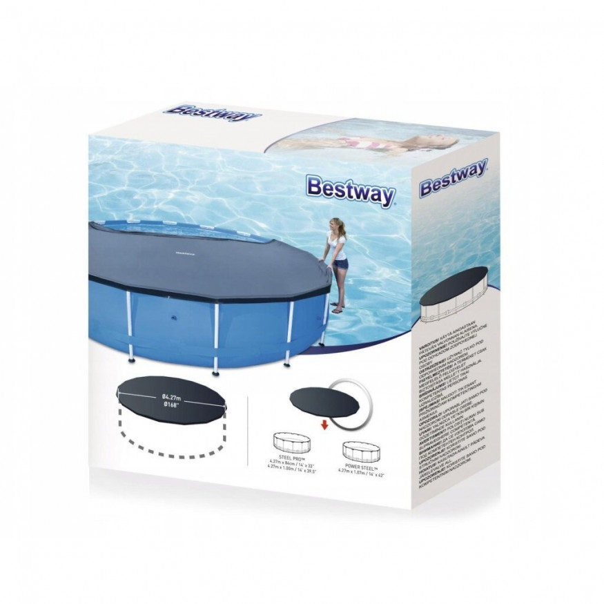 Чехол для круглых каркасных бассейнов 427 см, Bestway