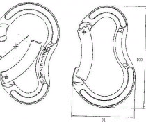 Карабин скалолазный детский с гнутой защелкой Keylock, Вертикаль