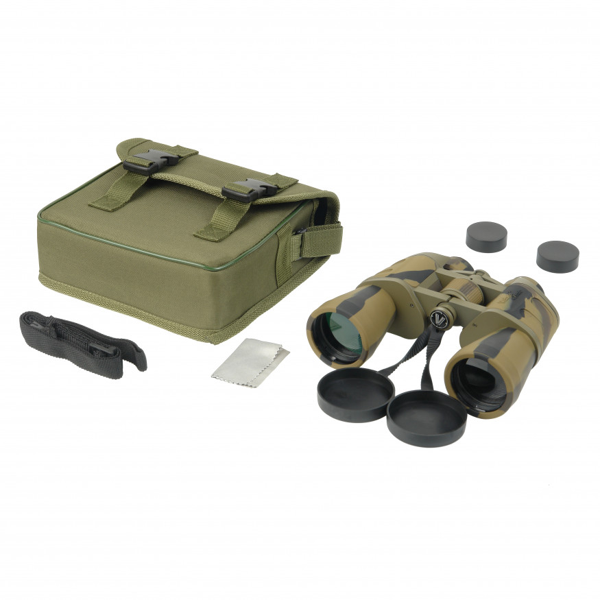 Бинокль Veber Classic БПШЦ 10x50 VRWA широкоугольный, камуфлированный