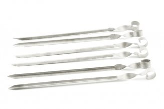 Набор углообразных шампуров №5 (6 шт., титан)