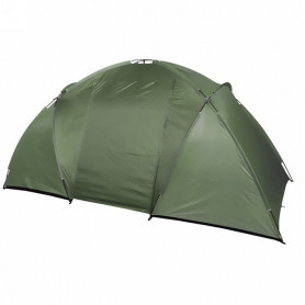 Палатка кемпинговая Jesolo-4 двухслойная, (150+130+150)*220*170 см, цвет зеленый
