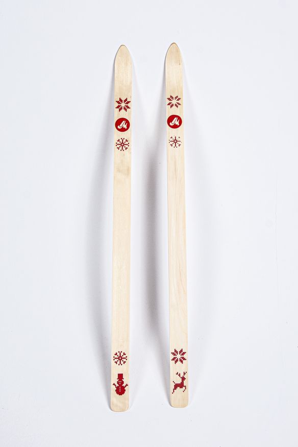 Лыжи Малыш, прогулочные детские 90 см, дерево