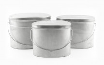 Набор из 3-х низких котелков 4;5;6,5 л &amp;quot;Матрешка&amp;quot; (титан) Роза Ветров