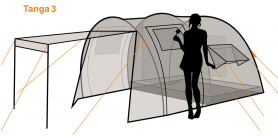 Палатка Tanga 3, цвет woodland, Canadian Camper