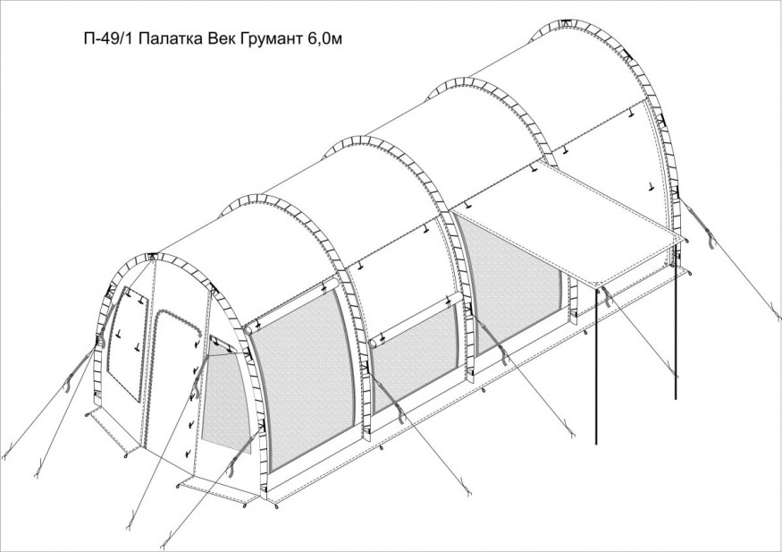 Палатка Век Грумант 6 м
