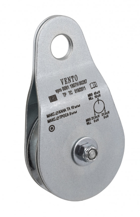 Блок-ролик Венто одинарный &amp;quot;Большой&amp;quot; (сталь)