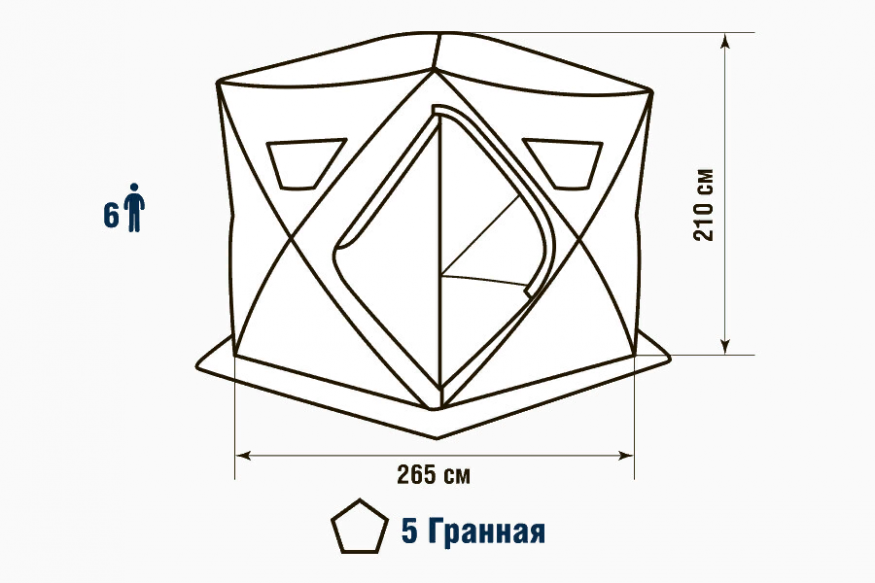 Палатка зимняя Higashi Penta (однослойная)