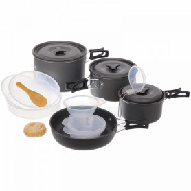 Набор посуды походной на 4-5 персон (15 предметов) COMPSOR-500