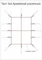 Тент Век 3x4 Армейский усиленный