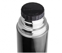 Термос Биосталь с узкой горловиной, цвет вороненая сталь, 1 л