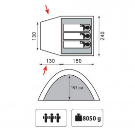 Палатка &amp;quot;Bell 3&amp;quot; v2, песочный цвет, Tramp